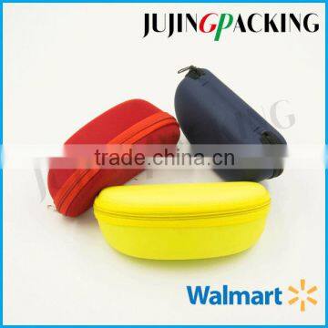 YJ0048 multicolor microfiber surface eva zipper sunglass case