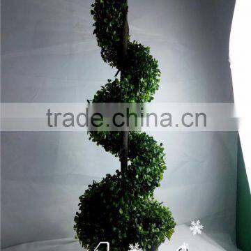 garden decoration artificial spiral tree fake tree topiary tree for square Christmas decoration