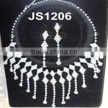 Fashion Wedding Bridal Crystal Avenue Necklace Jewelry Set photo-6
