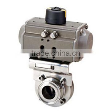 Sanitary Pneumatic clamped Butterfly Valve