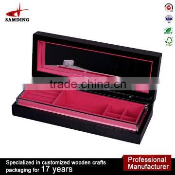 Hot selling custom Red Velvet Jewelry Ring Necklace Gift Box