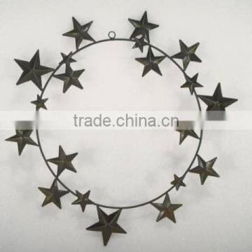 Metal Christmas star Design Wreathe Frame, Christmas Hanging Wreath,Tree Hanging Wreath