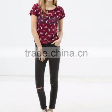 Beautiful Skinny and Ripped Denim Jeans for Ladies - Free Shipping Worldwide photo-3