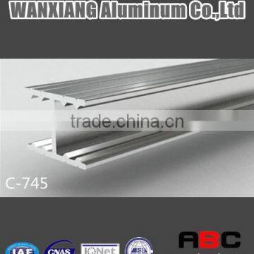 Extruded aluminium profiles sliding door profile horizontal track C-745