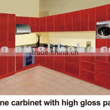 Kitchen cabinet Polyurethane cabinet with high gloss paint coating