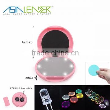 6LED / 0.5W/30LM LED Portable Mirror, Pocket LED Makeup Mirror