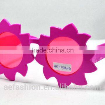 Fake fashion kids funny sunflower shaped carnival glasses