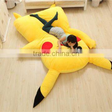 Newest Design Japan Stuffed Giant Pikachu Plush Bed Mattress With Memory Foam Sleepsuit Pokemon go Airbed Pikachu Mattress Sofa photo-4