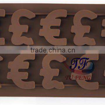 Wholesale custom silicone chocolate bake mold with alphabet letter