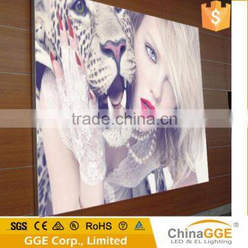 Frameless Fabric LED Light Box Outdoor Photo Frame Backlit Menu Board Slim LED Light Box