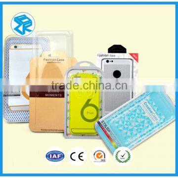 Clear acrylic retail blister packaging case pvc box for cellular cell phone accessories