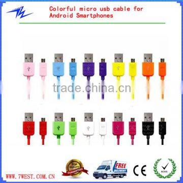 Wholesale Colorful micro usb cable for Samsung S5