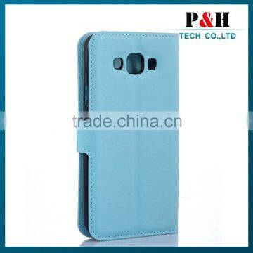 Cell Phone Case Leather Flip Case Cover Flip for Samsung Galaxy E7 With Caller ID Display Window photo-4