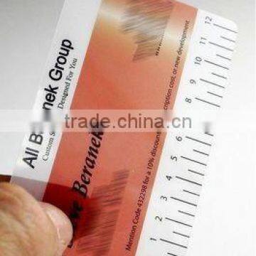 transparent PVC card