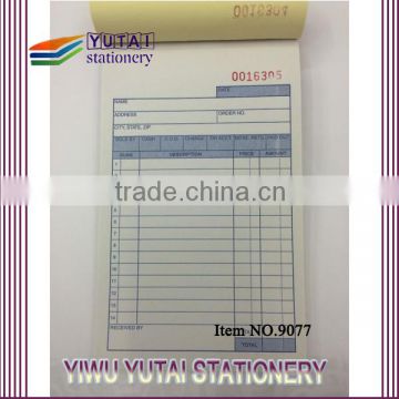 Invoice wholesale, custom printing all kinds of receipt book