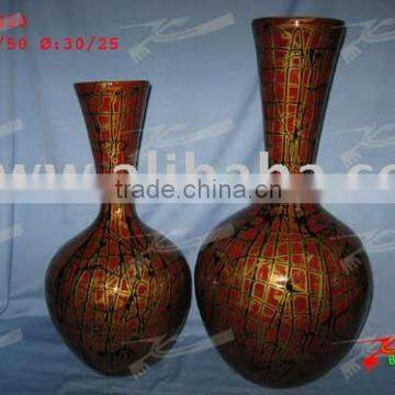 Set Of Two Lacquer Vases