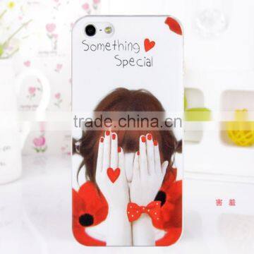 2014 China manufacturer carton picture plastic phone case for iphone 5/5s