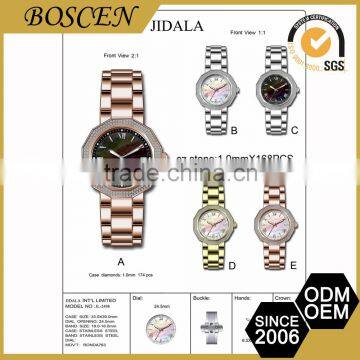 Famous Wholesale Japan Movement Watch Stainless Steel Back Water Resistant