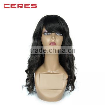 High Quality Mongolian Hair Full Handtied Women Human Hair Topper Wig