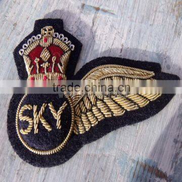 Skytrain airline half wing bullion wire