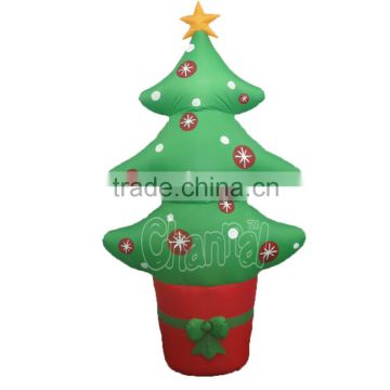 Happy Holidays Living Inflatable Christmas Tree Yard Art Decor