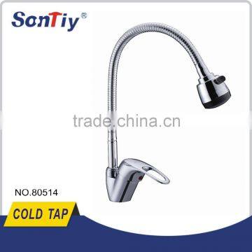 High quality cheaper price new design single cold water kitchen tap