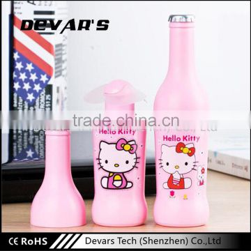 Creative Gift Bottle Shape Cartoon Air Cooling Electric Fans