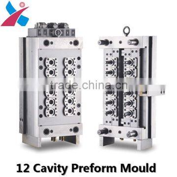 12 Cavities Water Bottle Preform Mould With Self-lock Structure Valve Gate photo-4