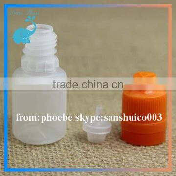 30ml pe dropper bottle for e liquid pe nail polish bottle red child proof and tamper proof cap