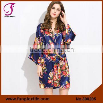 FUNG 3002 New Flower Dressing Gown Robe