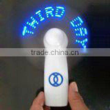5 LED Portable led slogan fan