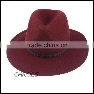 Womens Winter Felt Hat simple gentleman Hat hat Simple fedora Elegant Hat