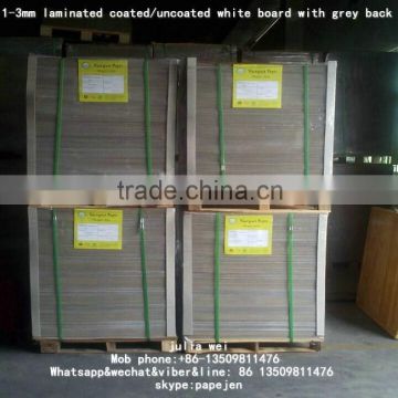 Duplex paper 1.2mm grey back & one side coated duplex board