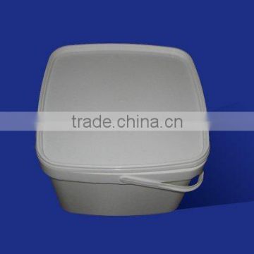 3L plastic square buckets for food