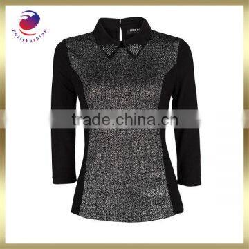 compression shirt of ladies new design fashion coating shirt