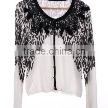 Womens knitted embroidery cardigan hot selling turkish new trend new design knitted soft winter blouse suppliers made in turkey