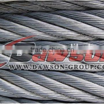 8x19S,8x19W+FC /IWR elevator ungalvanized steel wire rope 5mm