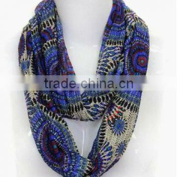 Mixed Color Circle Infinity Scarf