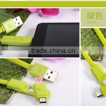 Newest Design 2 in 1 Cable USB, Double Micro USB Date Cable, Multi-function USB Charger Cable for Android and Iphone Quality Choice photo-5