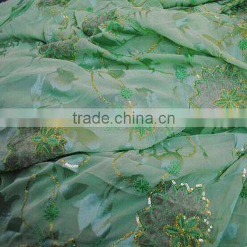 embroidery silk fabric or printed silk fabric