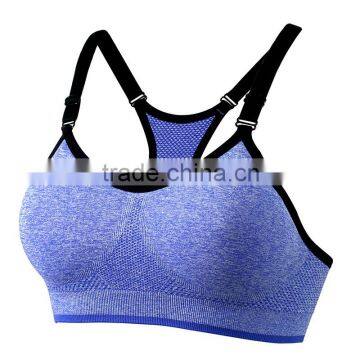 Women Seamless Racerback Sports Bra Yoga Fitness Padded Stretch Workout Top Tank