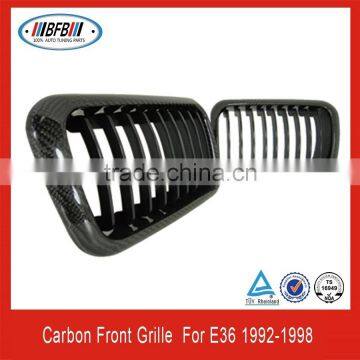 carbon fiber auto front grill car grille for bmw e36