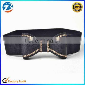 Customized Bow Design Lady Fashion Elastic Dress Belt