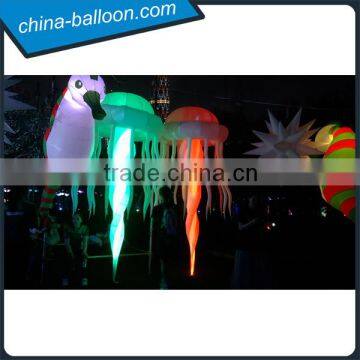 Amazing Inflatable Jellyfish Lighting,inflatable Jellyfish Decoration,led Inflatable Jellyfish Balloon photo-2