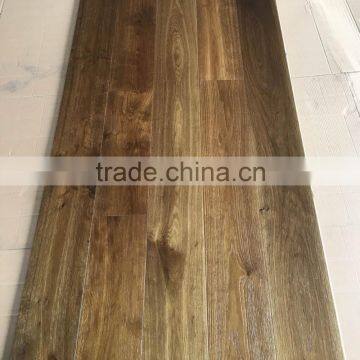 European oak multilayer timber floor carbonized changed brushed uv oiled 1900X190X14/3 mm