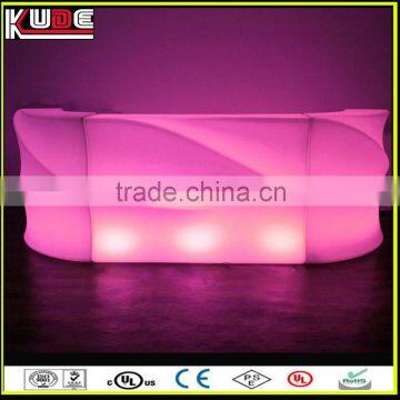 rechargeable battery glow plastic bar furniture for hotel garden