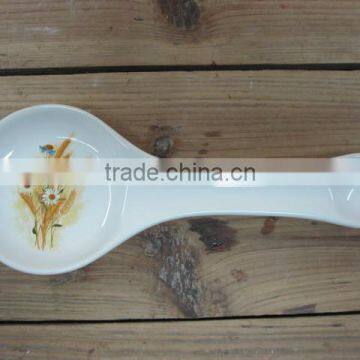 Ceramic kitchen spoon rest tableware, soup spoon holder by factory