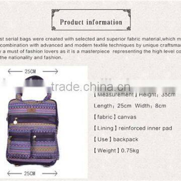 Fashionable Canvas Laptop Backpack With Handle and Shoulder Straps photo-5
