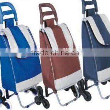 Durable foldable shopping trolley bag rolling shopping cart bags