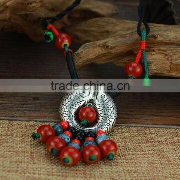 Weian Ethnic style ceramic necklace